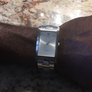Stainless steel real Diamond men’s Guess watch